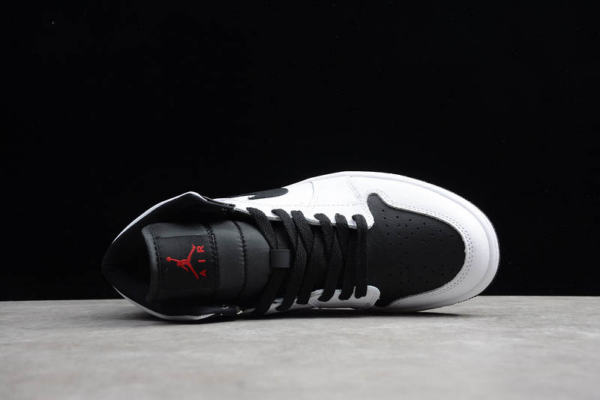 Giày Nike Wmns Air Jordan 1 Mid 'White Black' BQ6472-101 - Ảnh 6