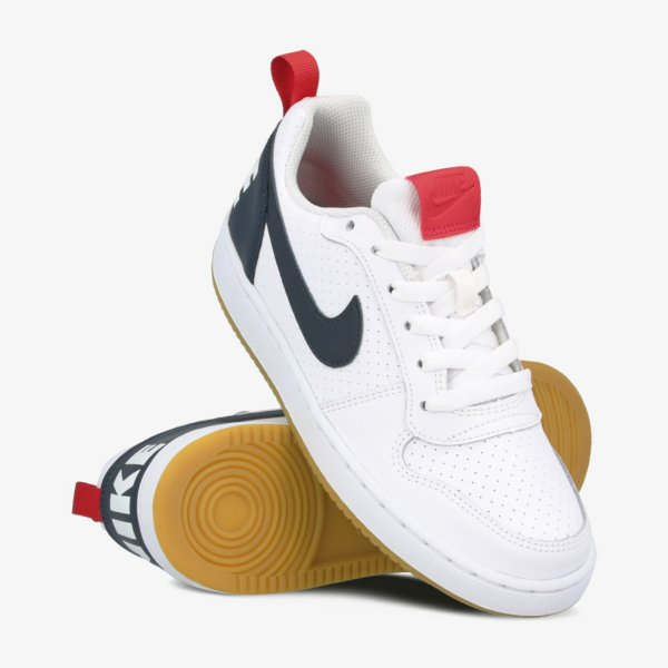 Giày Nike Court Borough Low GS 'White Obsidian Gum' 839985-105 - Ảnh 2