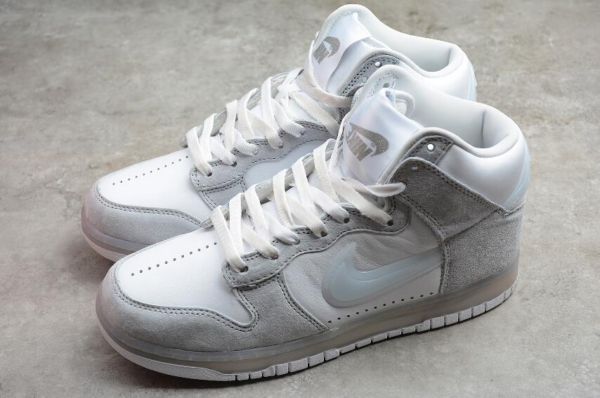Giày Nike Slam Jam x Dunk High 'White Platinum' DA1639-100 - Ảnh 4