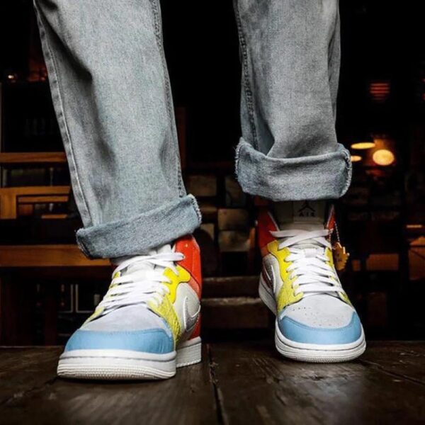 Giày Wmns Air Jordan 1 Mid 'To My First Coach' DJ6908-100 - Ảnh 5