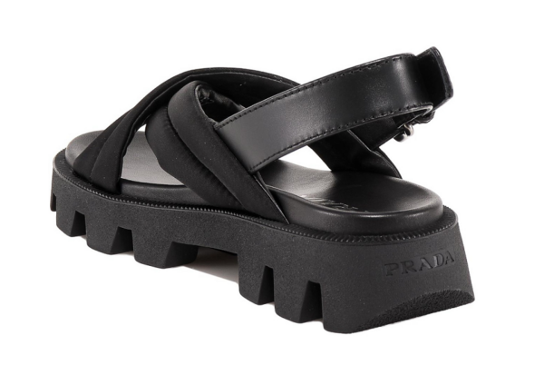 Dép Prada Scratch_Used Logo 'Black' 1X265M-LSV-F0002 - Ảnh 4
