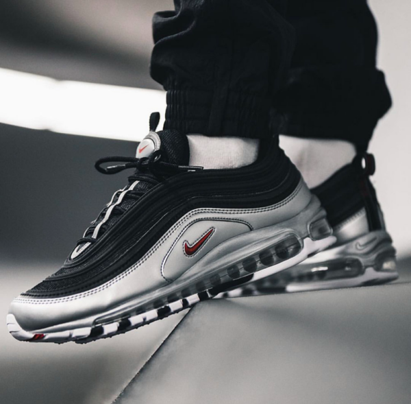 Giày Nike Air Max 97 QS 'B Sides Metallic Silver' AT5458-001 - Ảnh 3