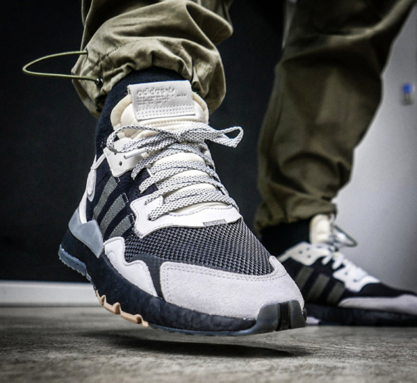 Giày Adidas Nite Jogger 'Grey Pack Carbon' BD7933 - Ảnh 3