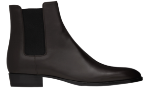 Giày Saint Laurent Wyatt Chelsea Boots In Smooth Leather 'Brown'