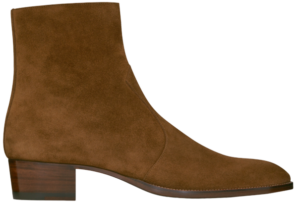 Giày Saint Laurent Wyatt Zipped Boots In Suede 6491031NZ002635