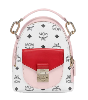 Túi MCM Patricia Backpack in Visetos Leather Block MWKBSPA02QH001