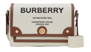 Túi Burberry Horseferry Print Canvas Note Crossbody Bag 'Natural Tan'