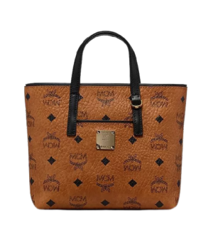 Túi MCM Anya Shopper Visetos Cognac Black MWP9AVI78CO001