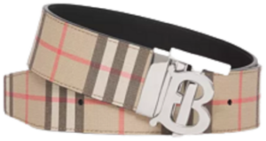 Thắt Lưng Burberry Reversible Monogram Motif Vintage Check Belt 'Archive Beige Black'