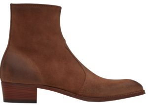 Giày Saint Laurent Wyatt Zipped Boots In Suede 66928525T002749