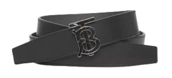 Thắt Lưng Burberry Reversible Monogram Motif 'Black Grey' p80493971