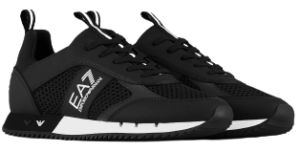 Alternative view of Giày Armani Fabric Sneakers In Mesh 'Black White' X8X027XK0501A120