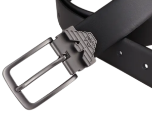 Alternative view of Thắt Lưng Giorgio Armani Leather Belt Eagle Belt Loop 'Black' Y4S497Y127J180001