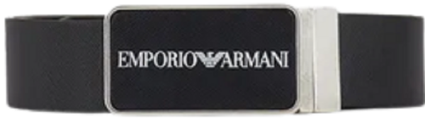 Thắt Lưng Giorgio Armani Saffiano Leather Reversible Belt 'Black'