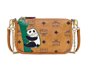 Túi MCM Zoo Panda Crossbody Visetos Cognac MYZBSXL01CO001
