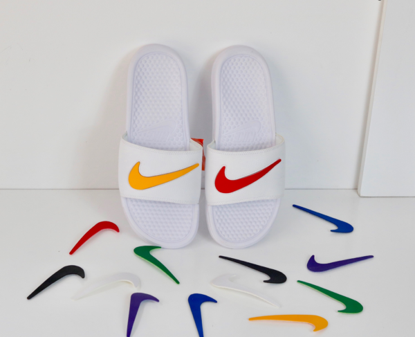 Dép Nike Benassi Slide LTD Swoosh Pack AQ8614-100 - Ảnh 3