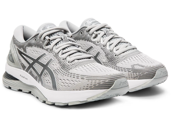 Giày Asics Gel Nimbus 21 Wide Mid Grey Silver 1012A155 020 - Ảnh 3