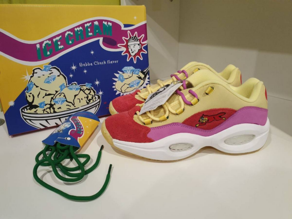 Giày Reebok BBC Ice Cream x Question Low Yellow Red FZ4346 - Ảnh 6