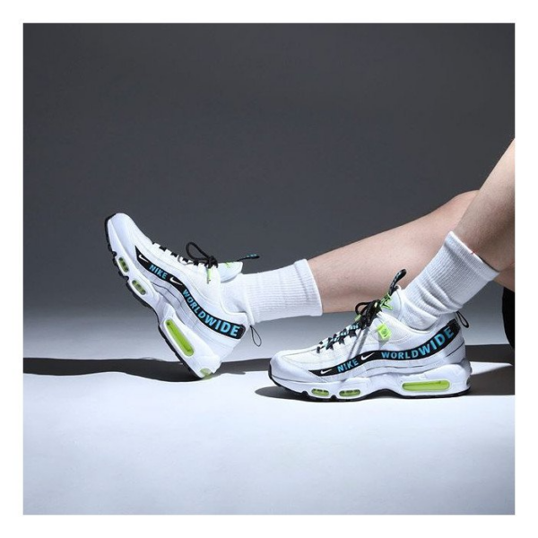 Giày Nike Air Max 95 Worldwide Pack White CT0248-100 - Ảnh 4