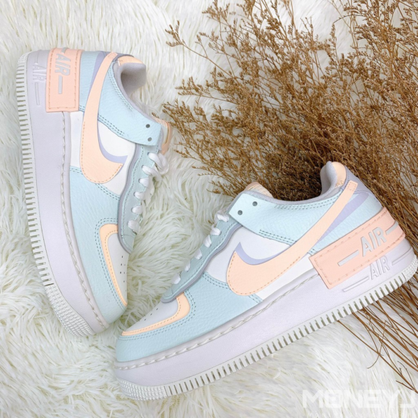 Giày Nike Wmns Air Force 1 Shadow 'Barely Green Crimson Tint' CU8591-104 - Ảnh 5