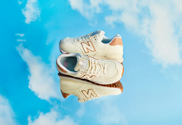 Giày New Balance Wmns 574 Trainer 'Beige' WL574SCB - Ảnh 6
