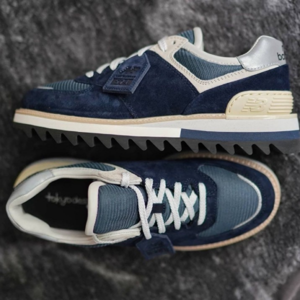 Giày New Balance Tokyo Design Studio x 574 Pigment Orion Blue  MS574TDS - Ảnh 3