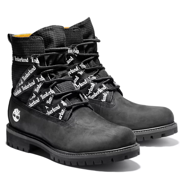 Giày Timberland Premium Ribbon Lace-Up Black Boot A2DV4001 - Ảnh 5
