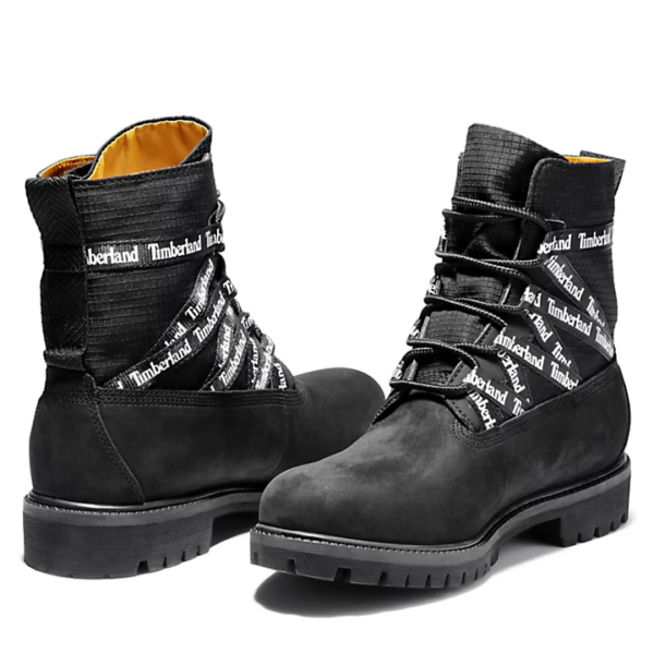 Giày Timberland Premium Ribbon Lace-Up Black Boot A2DV4001 - Ảnh 4