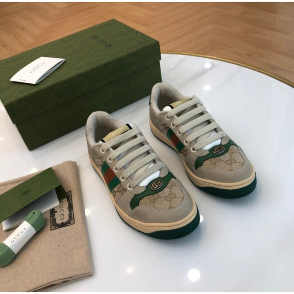 Giày Gucci Wmns Screener 'Distressed Green Orange' 570443-9Y920-9666 - Ảnh 3