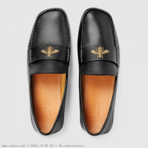 Alternative view of Giày Gucci Leather Driver Bee 473769-DTM20-1000