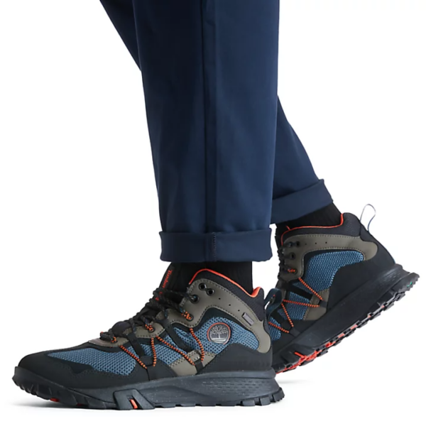 Giày Timberland Garrison Trail Mid Hiker for Men in Dark Blue A28DX477 - Ảnh 2