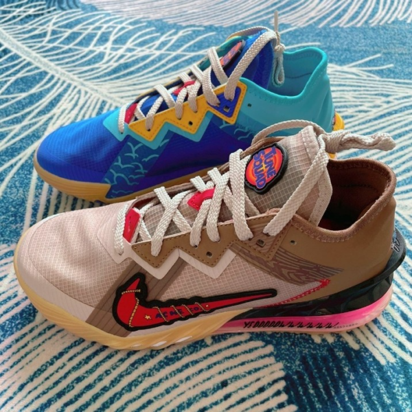 Giày Nike Space Jam x LeBron 18 Low EP 'Wile E. x Roadrunner' CV7564-401 - Ảnh 12