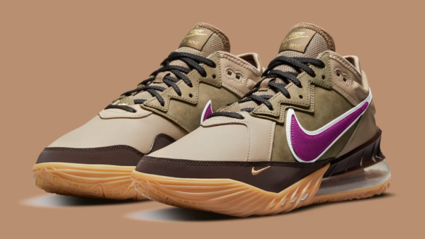 Giày Nike Atmos x LeBron 18 Low EP 'Viotech' CW5635-200 - Ảnh 6
