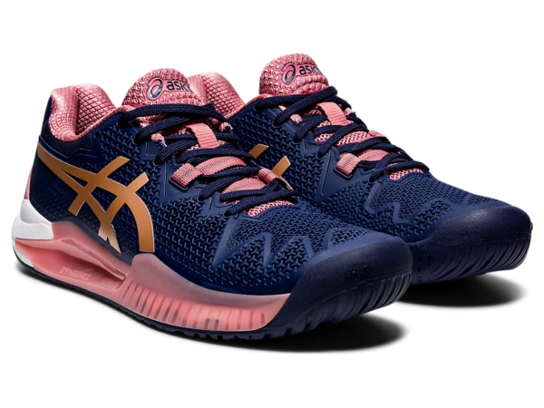 Giày Tennis Asics Wmns Gel Resolution 8 'Peacoat Rose Gold' 1042A072-404 - Ảnh 2