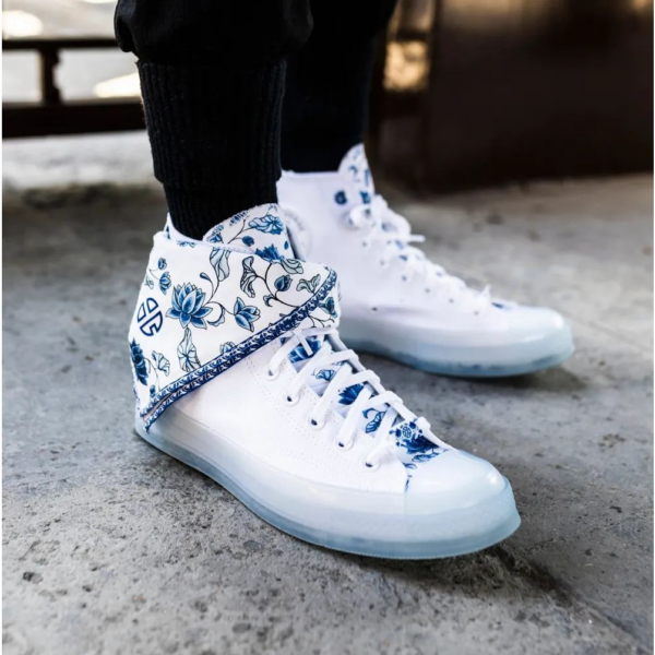 Giày Converse Lay Zhang x Chuck 70 High 'Blue White Porcelain' 170624C - Ảnh 2