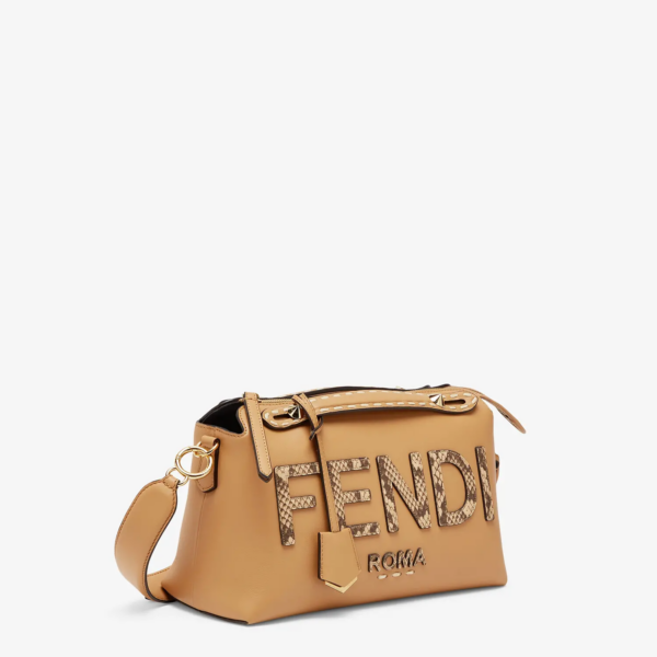 Túi Fendi Leather Elaphe Boston Bag 'Light Brown' 8BL146-AHMM-F1FEO - Ảnh 2