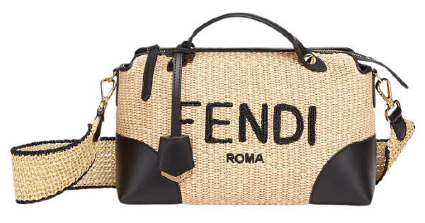 Túi Fendi Woven Straw Boston Bag 'Beige' 8BL146AF2X-F1E1I