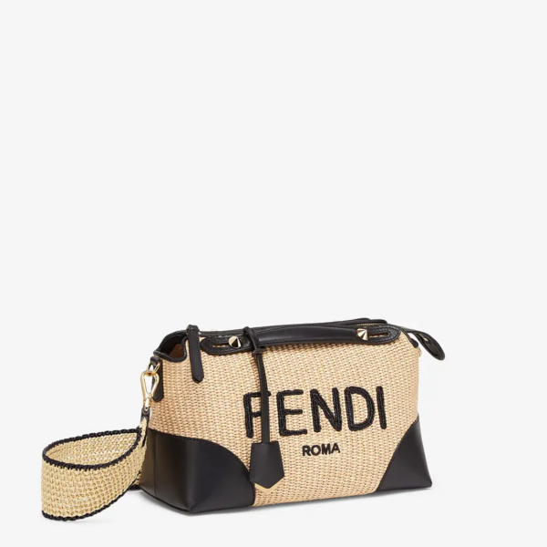 Túi Fendi Woven Straw Boston Bag 'Beige' 8BL146AF2X-F1E1I - Ảnh 2