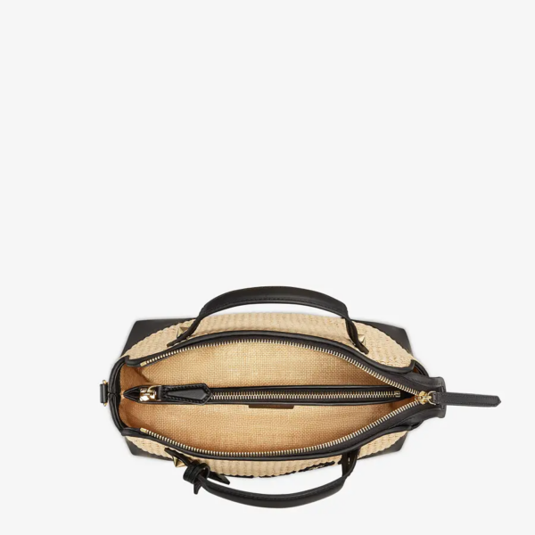 Túi Fendi Woven Straw Boston Bag 'Beige' 8BL146AF2X-F1E1I - Ảnh 4