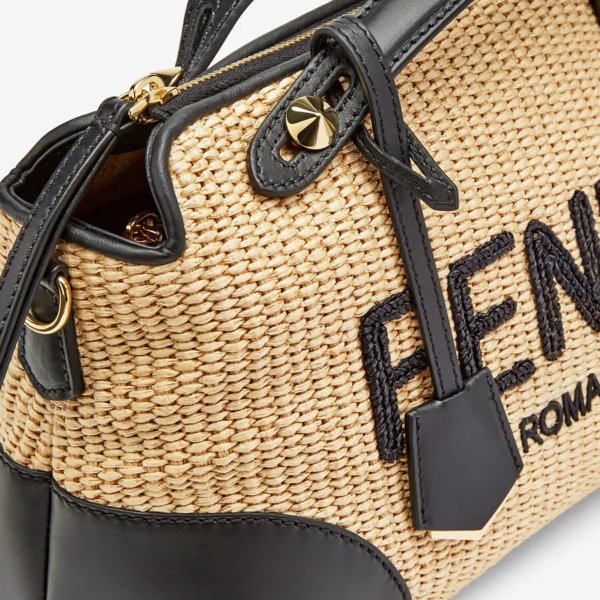 Túi Fendi Woven Straw Boston Bag 'Beige' 8BL146AF2X-F1E1I - Ảnh 5