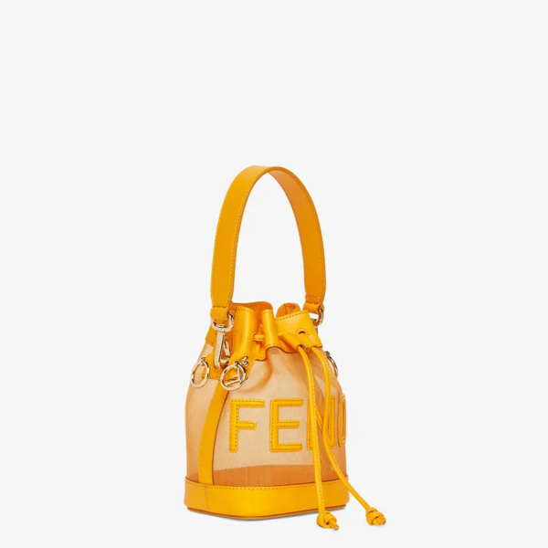 Túi Fendi Leather Mesh Mini-Bag 'Orange' 8BS010AAYSF1DUO - Ảnh 4