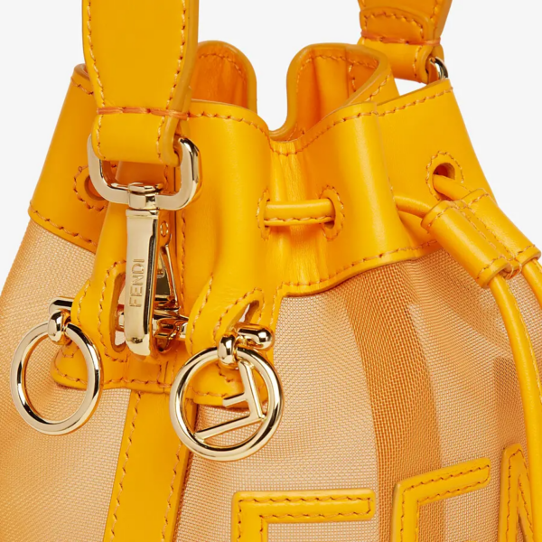 Túi Fendi Leather Mesh Mini-Bag 'Orange' 8BS010AAYSF1DUO - Ảnh 6