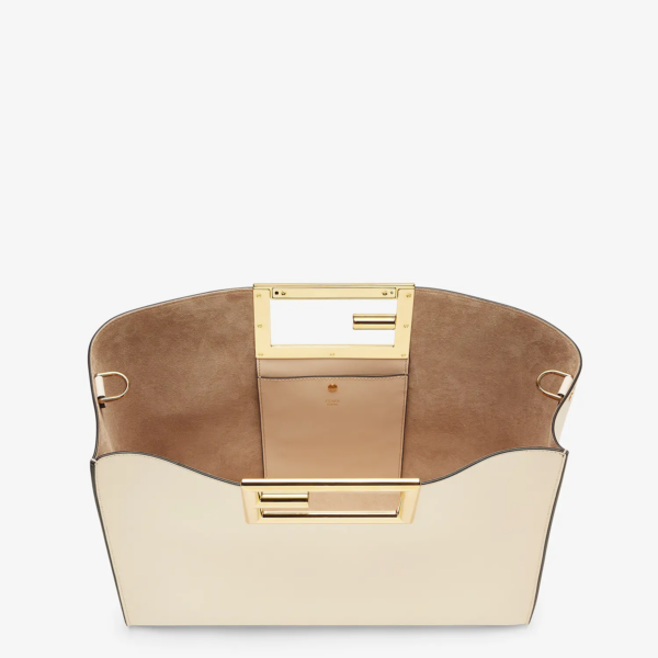 Túi Fendi Leather Bag 'White' 8BH391-AAIW-F0VWM - Ảnh 3