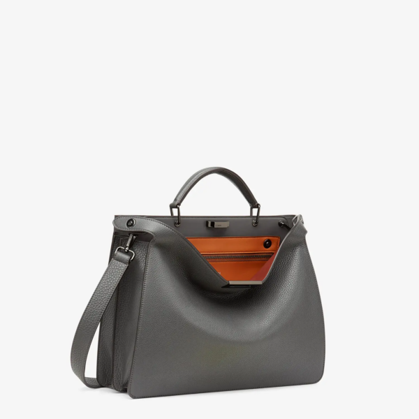 Túi Fendi Peekaboo Iseeu Medium Leather Bag 'Grey' 7VA529AFC3F1E2K - Ảnh 4