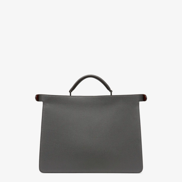 Túi Fendi Peekaboo Iseeu Medium Leather Bag 'Grey' 7VA529AFC3F1E2K - Ảnh 5