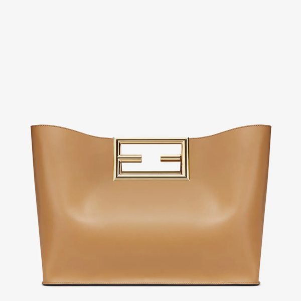 Túi Fendi Beige Leather Bag 8BH391-AAIW-F15KR - Ảnh 2