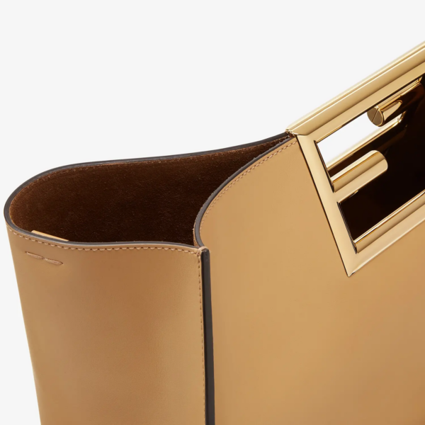 Túi Fendi Beige Leather Bag 8BH391-AAIW-F15KR - Ảnh 5