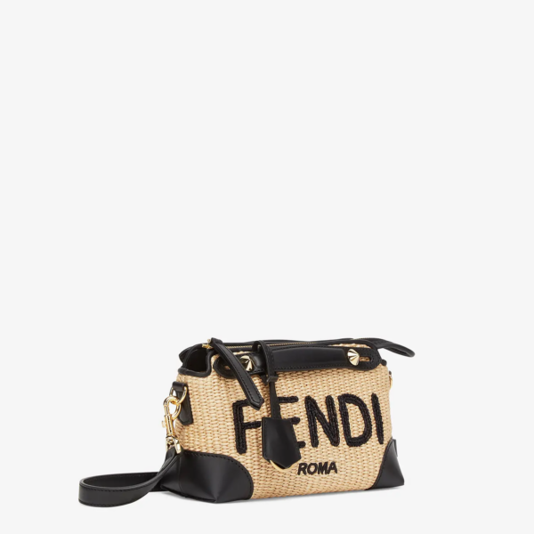 Túi Fendi Woven Straw Small Boston Bag 8BL145AF2X-F1E1I - Ảnh 2