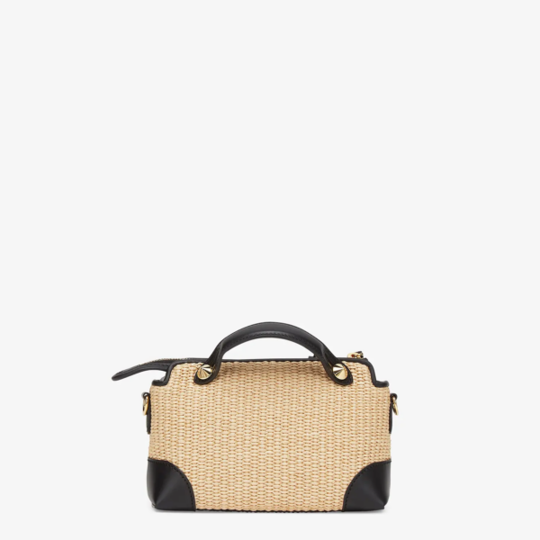 Túi Fendi Woven Straw Small Boston Bag 8BL145AF2X-F1E1I - Ảnh 3