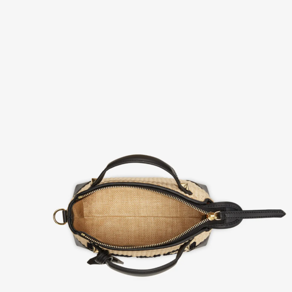 Túi Fendi Woven Straw Small Boston Bag 8BL145AF2X-F1E1I - Ảnh 4